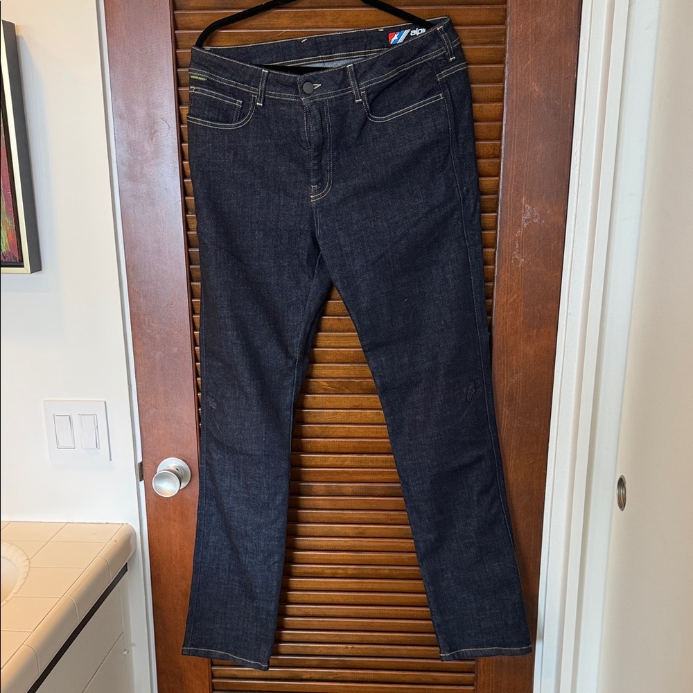 NWT Alpinestars Motorcycle Padded Dark Indigo Jeans